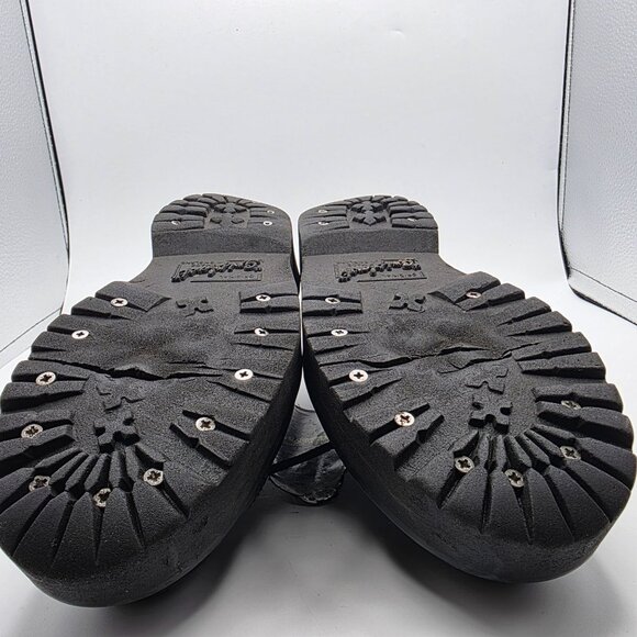 Gripfast Womens Black Platform Shoes Size 5 Made In England Leather Gothic - Picture 11 of 14